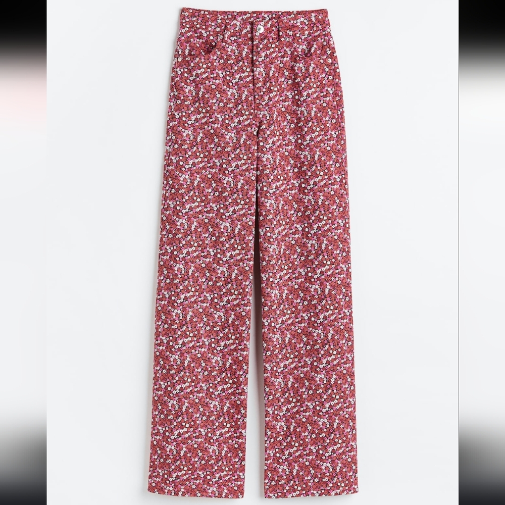 Wide leg Floral pants